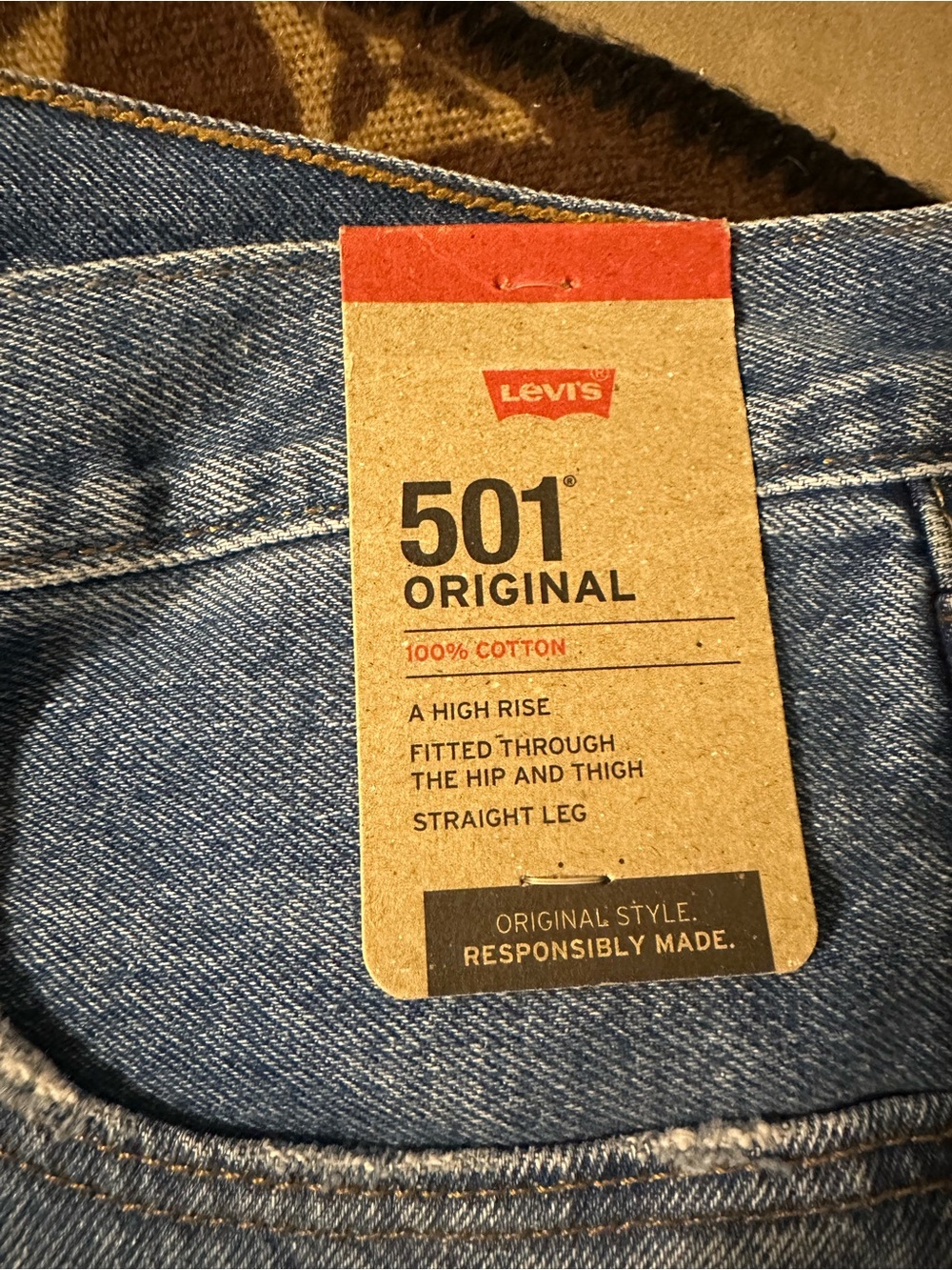 Levi's 501 Original Womens Straight Leg Jeans - Blue